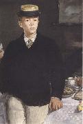 Edouard Manet, Le dejeuner dans l'atelier (detail) (mk40)